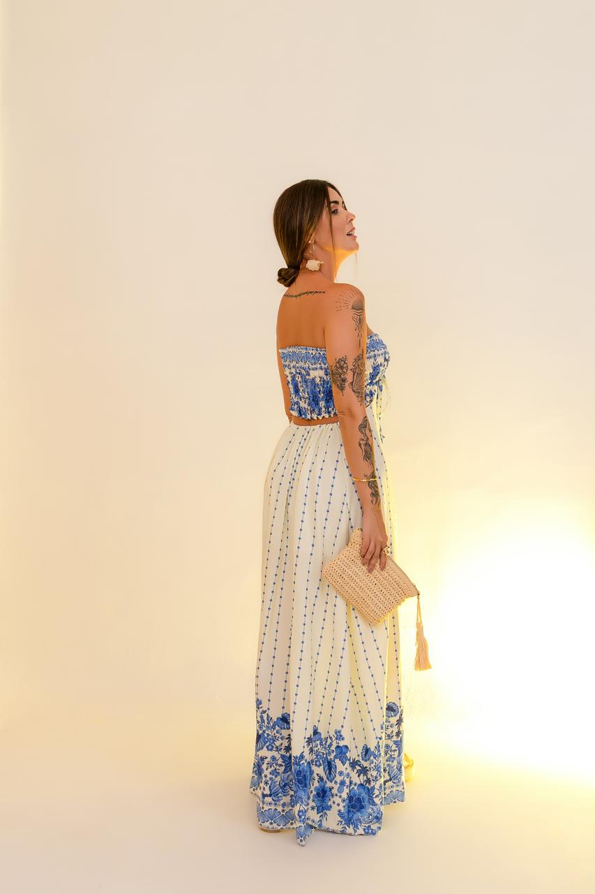 Vestido Arraial Azulli {Viscose} ÚNICO