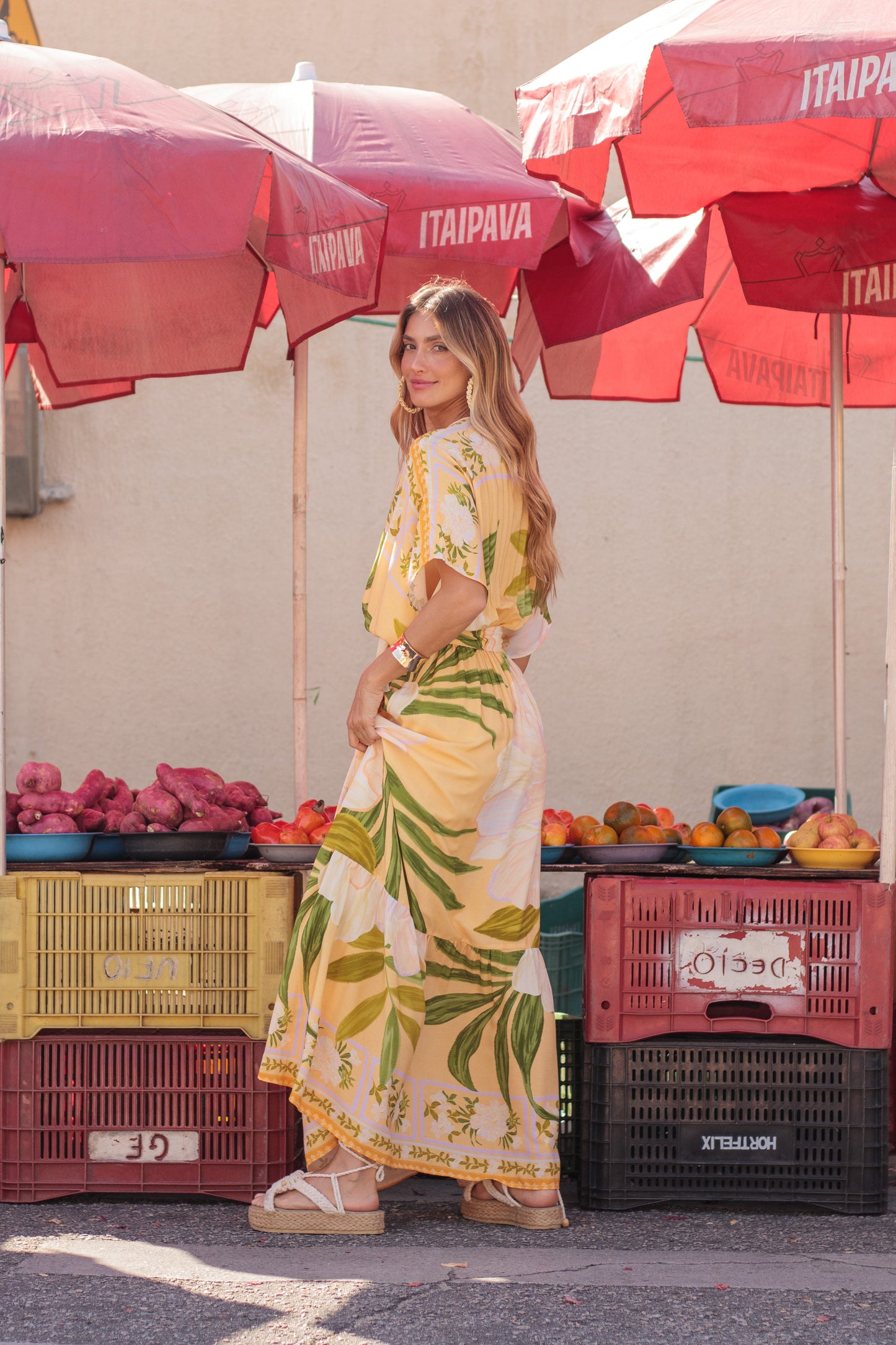 Vestido Antunes Longo Merengue ÚNICO