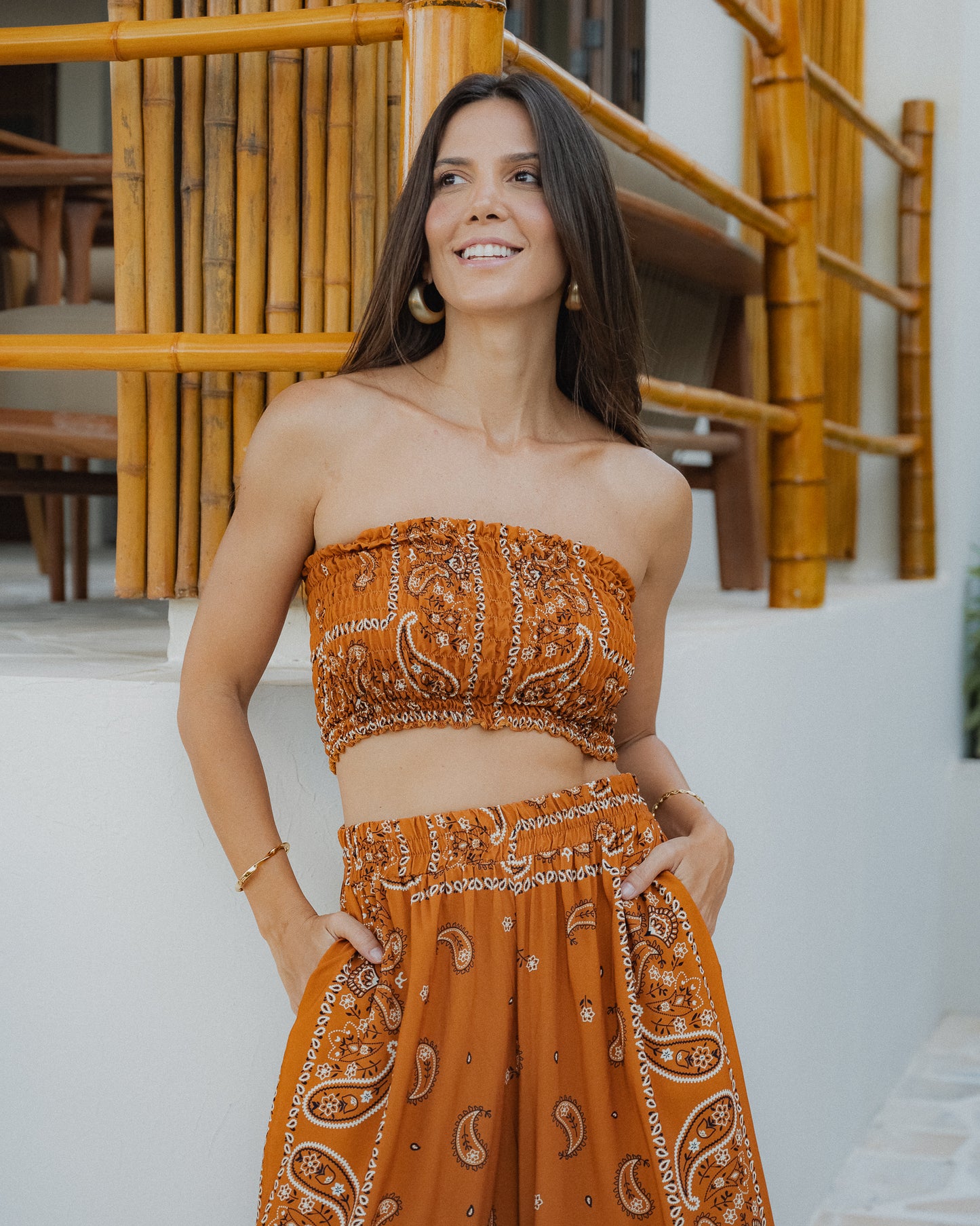 Top Lastex Bandana - ÚNICO