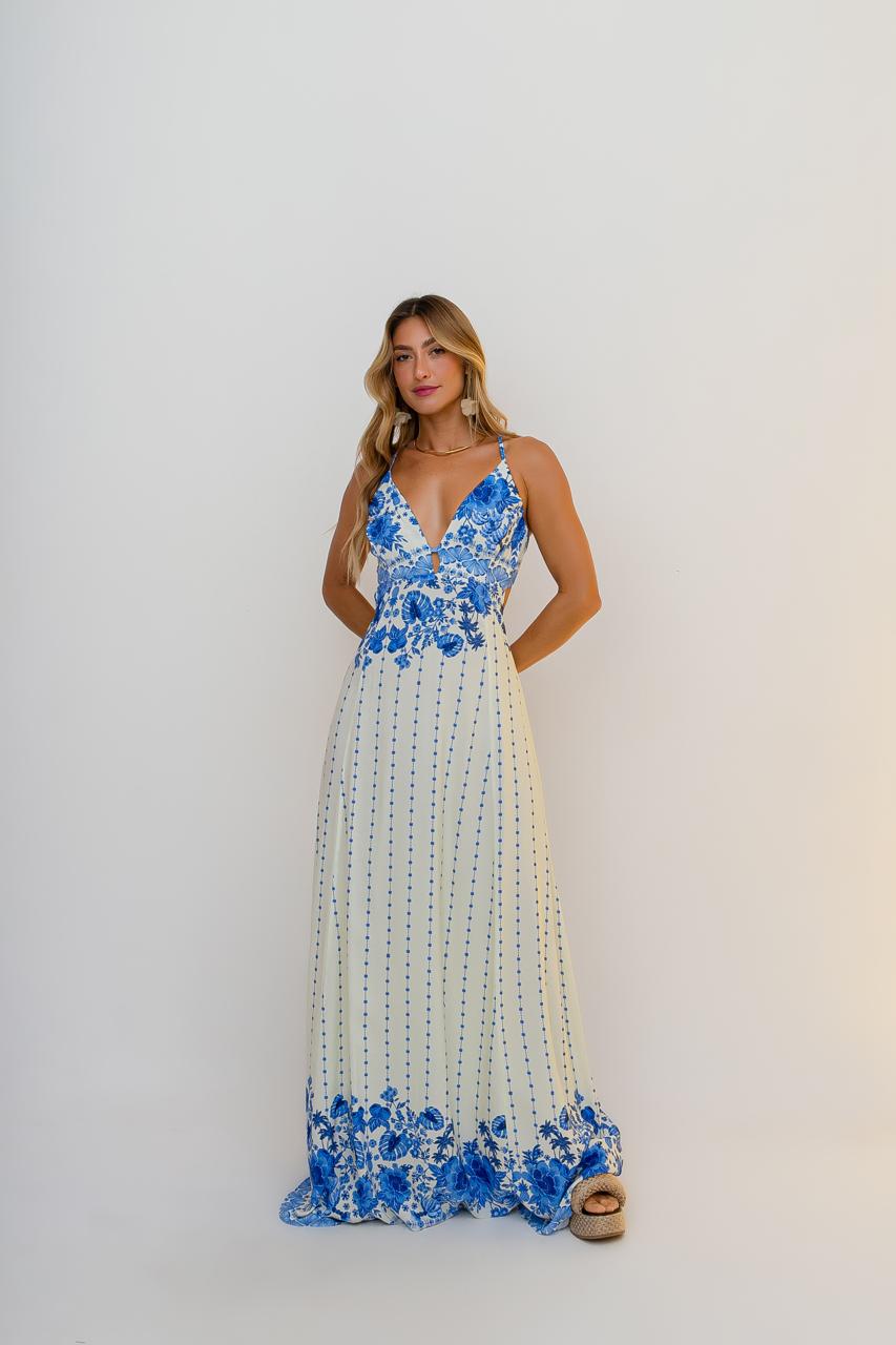 Vestido Ilha Bela Azulli {Viscose} ÚNICO