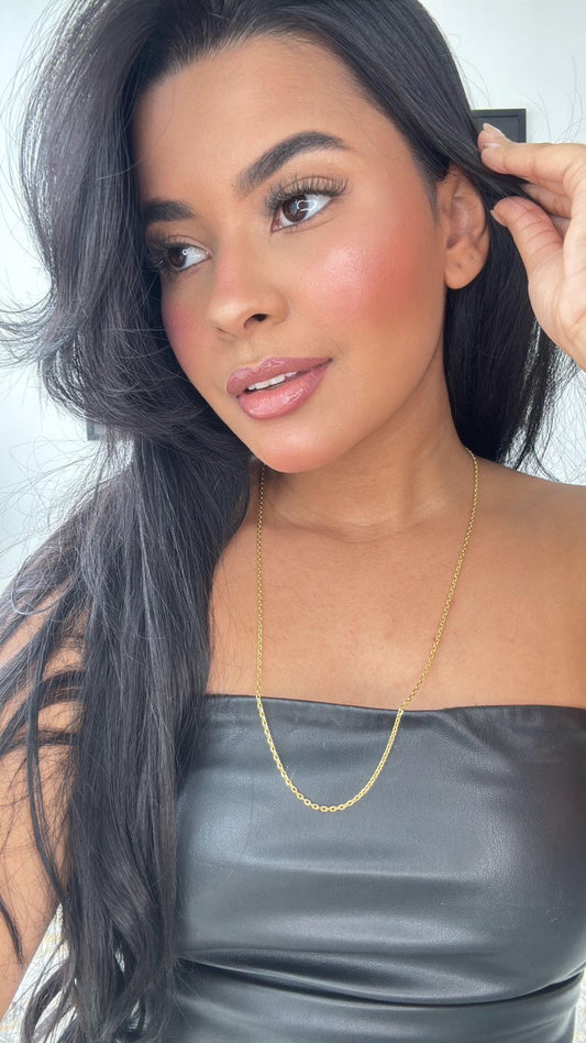 colar dourado elos pequenos