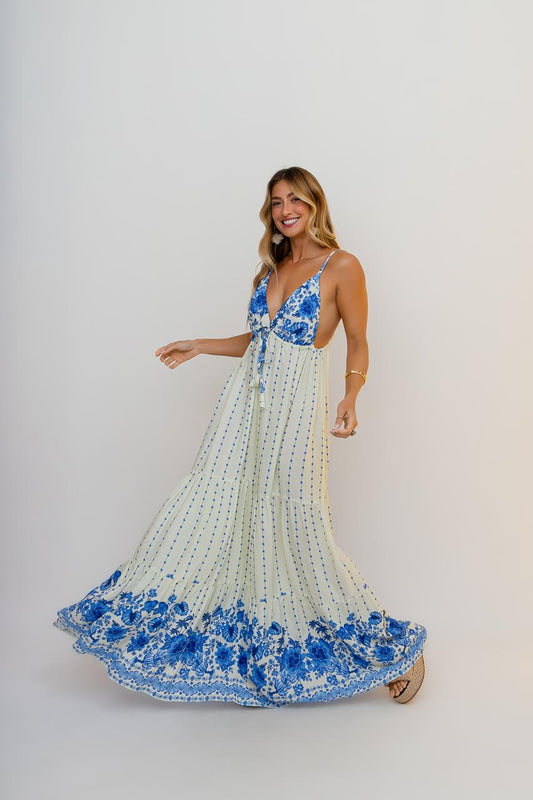 Vestido Maldivas Azulli {Viscose} ÚNICO