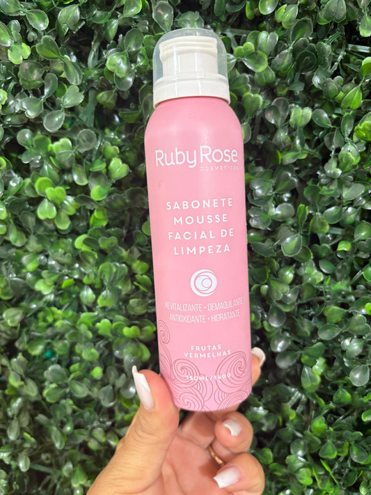 Sabonete mousse facial RUBY ROSE