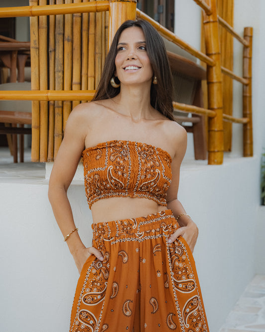 Top Lastex Bandana - ÚNICO