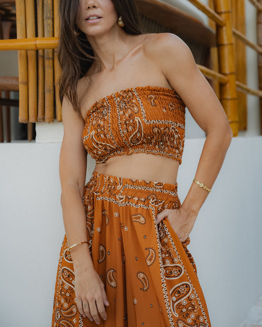 Top Lastex Bandana - ÚNICO
