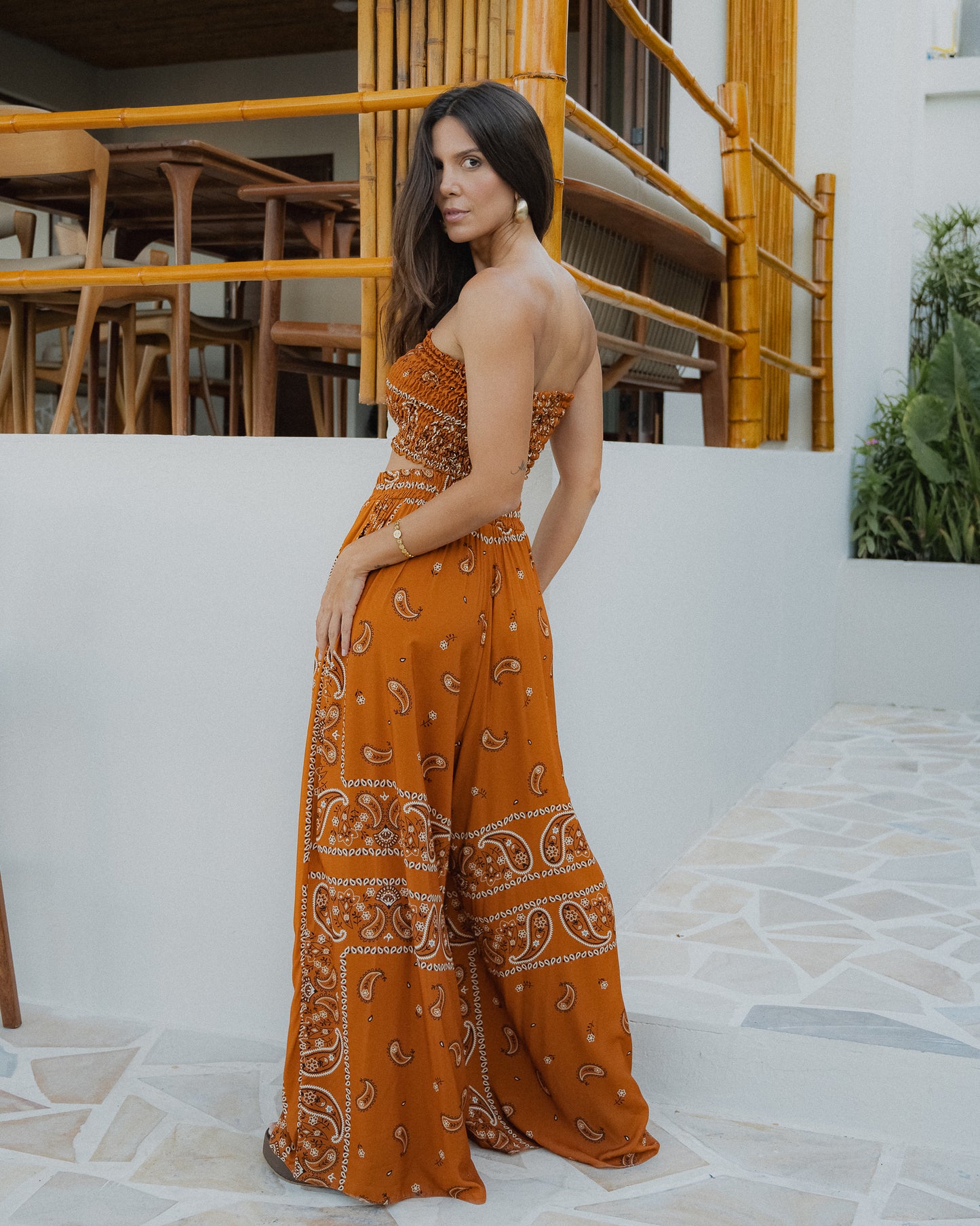 Calça Pantalona Maresia Bandana