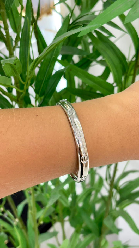 bracelete prata cartier